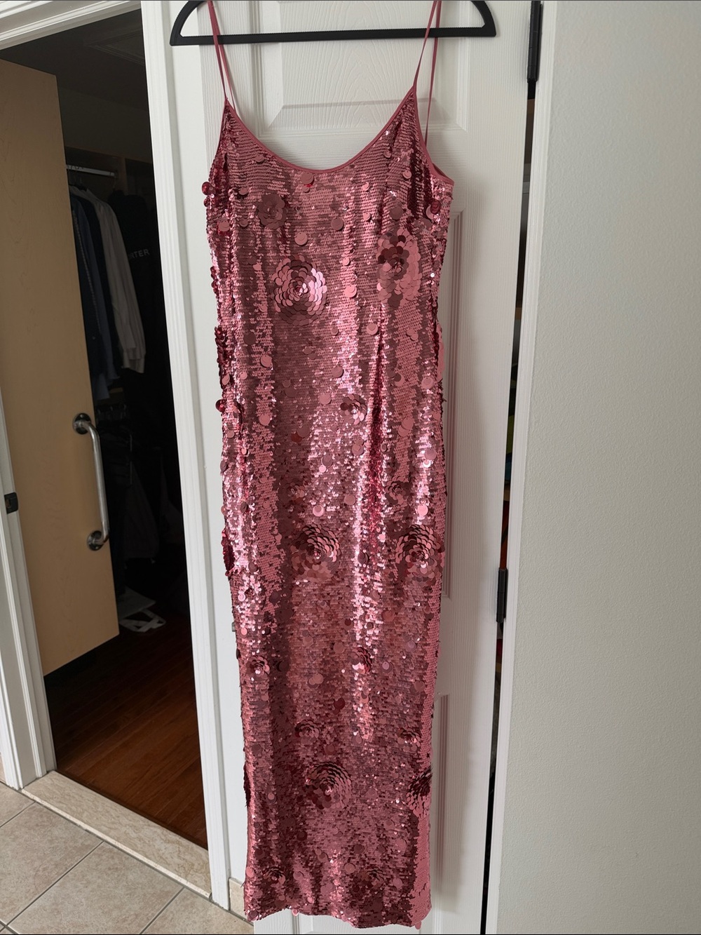The New Arrivals Ilkyaz Ozel Isis Sequined Gown PINK - Picture 10 of 10